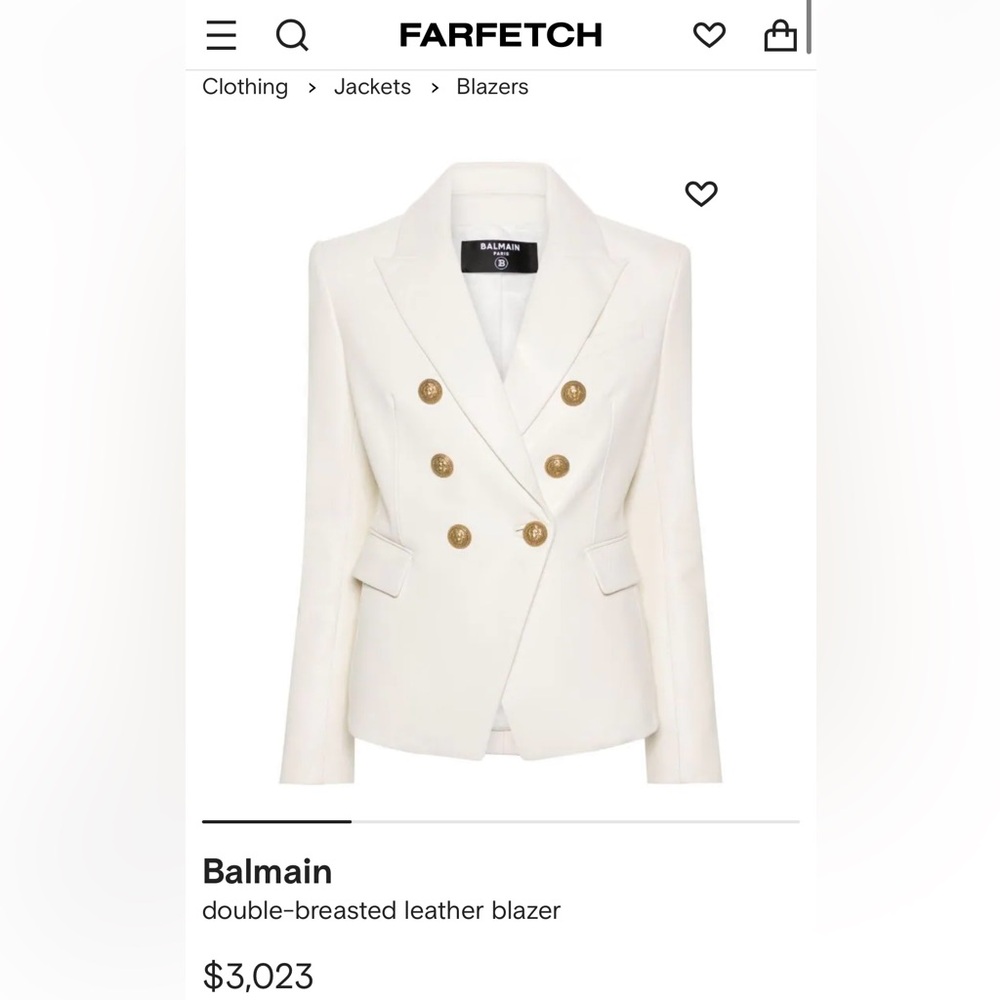 BALMAIN doble breaster blazer